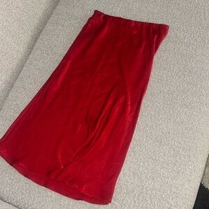 Nasty gal red skirt